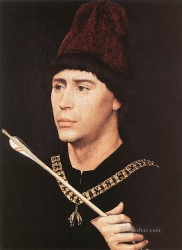 Rogier van der Weyden Painting - Retrato de Antonio de Borgoña Rogier van der Weyden